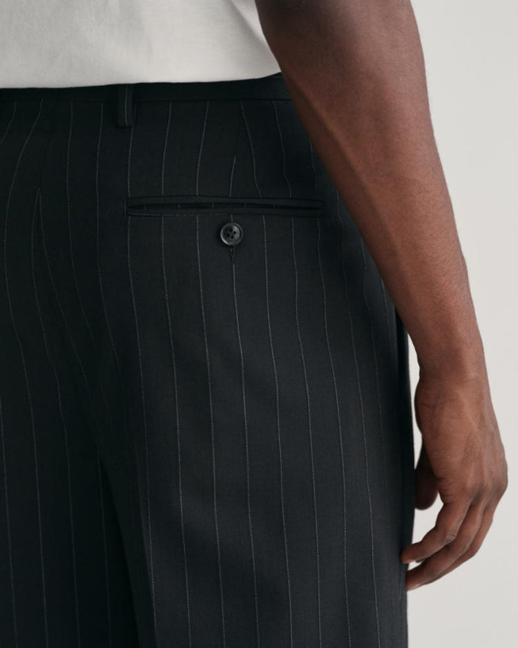 Gant Apparel Mens PLEATED PINSTRIPE SUIT PANTS 405/NAVY