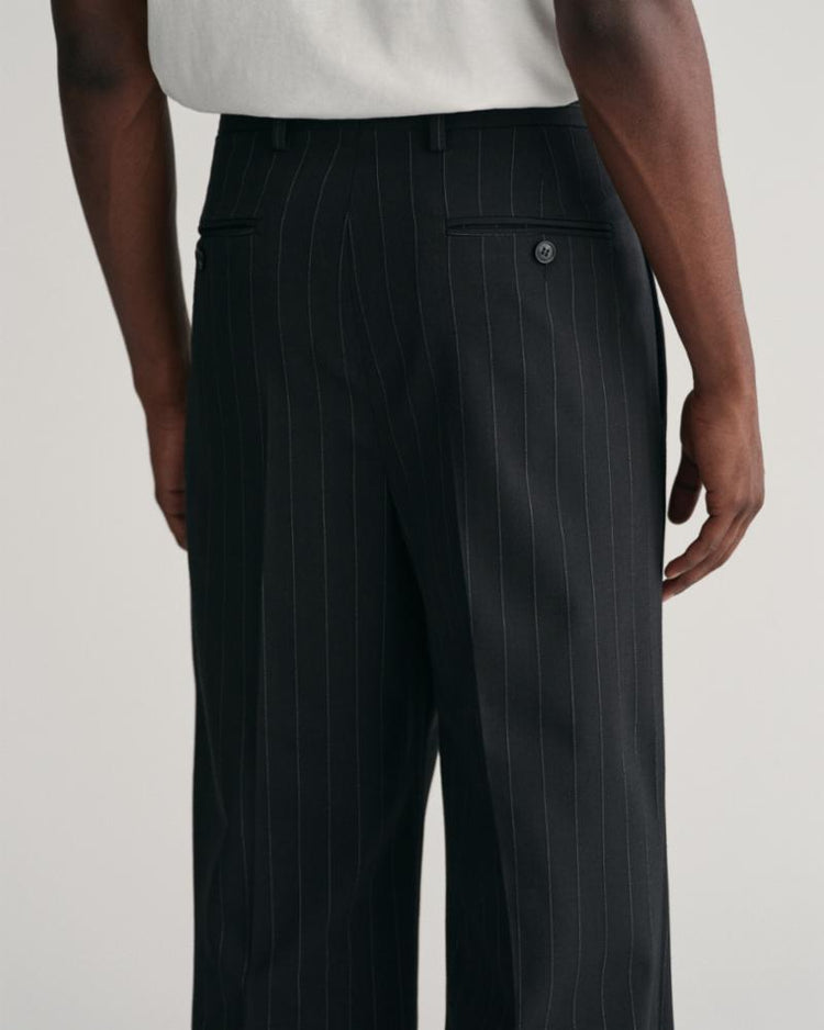 Gant Apparel Mens PLEATED PINSTRIPE SUIT PANTS 405/NAVY