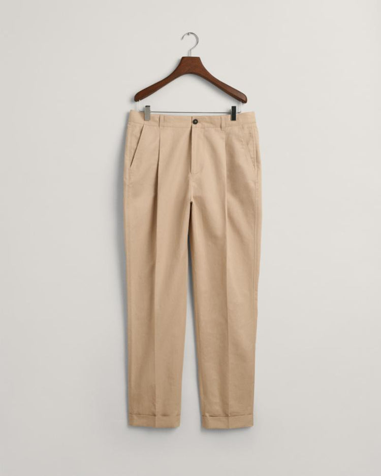 Gant Apparel Mens REG COTTON SUIT PANT 277/DRY SAND