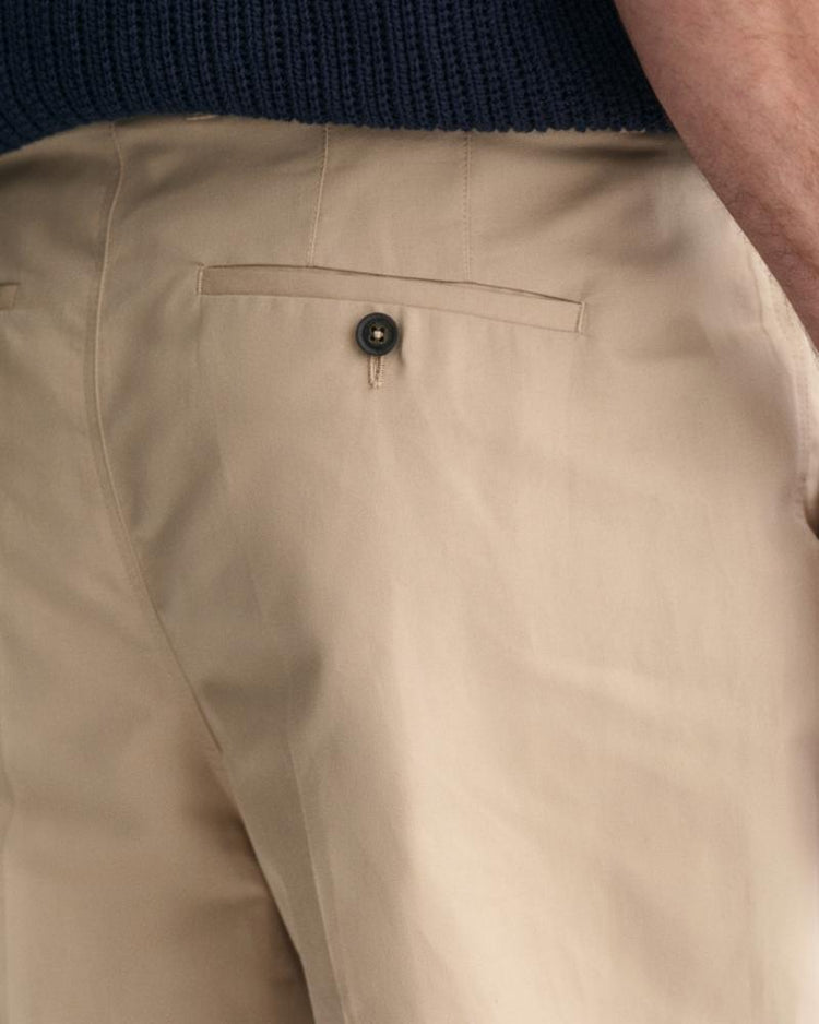 Gant Apparel Mens REG COTTON SUIT PANT 277/DRY SAND