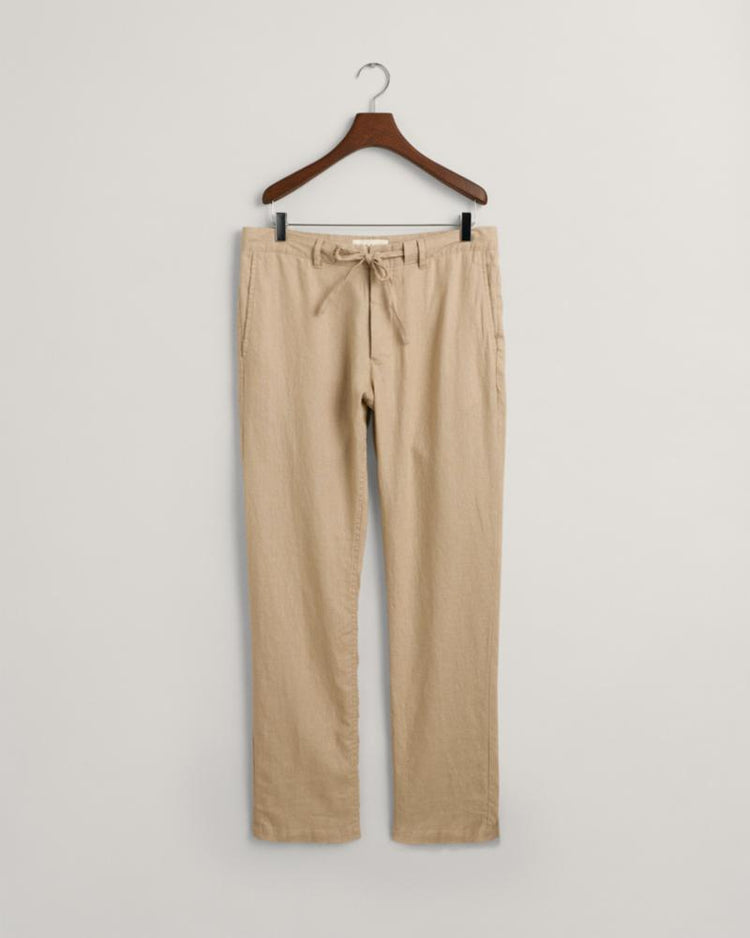 Gant Apparel Mens RELAXED LINEN DS PANTS 277/DRY SAND