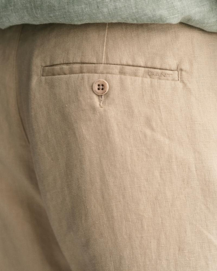 Gant Apparel Mens RELAXED LINEN DS PANTS 277/DRY SAND