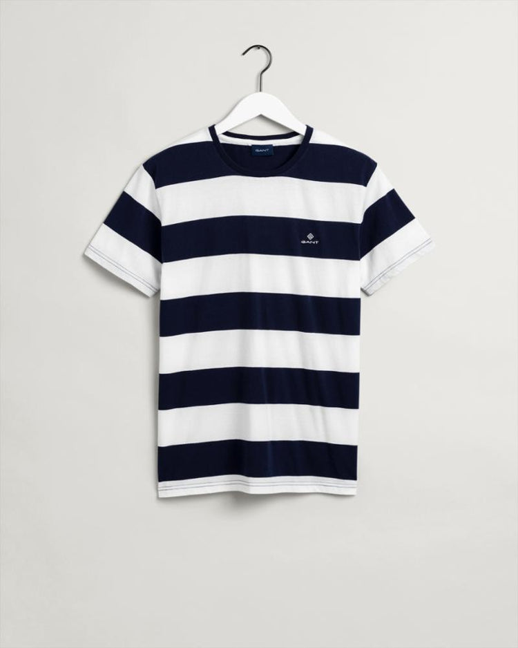 Gant Apparel Mens BARSTRIPE SS T-SHIRT 113/EGGSHELL