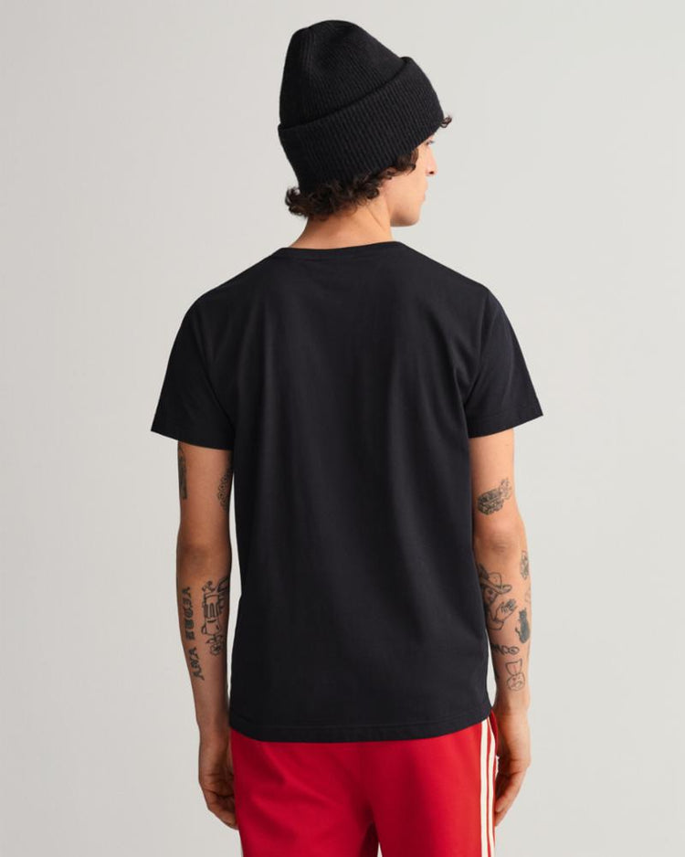 Gant Apparel Mens ARCHIVE SHIELD SS T-SHIRT 5/BLACK