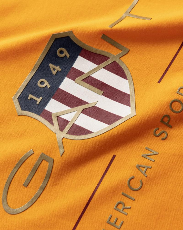 Gant Apparel Mens ARCHIVE SHIELD SS T-SHIRT 779/MEDAL YELLOW