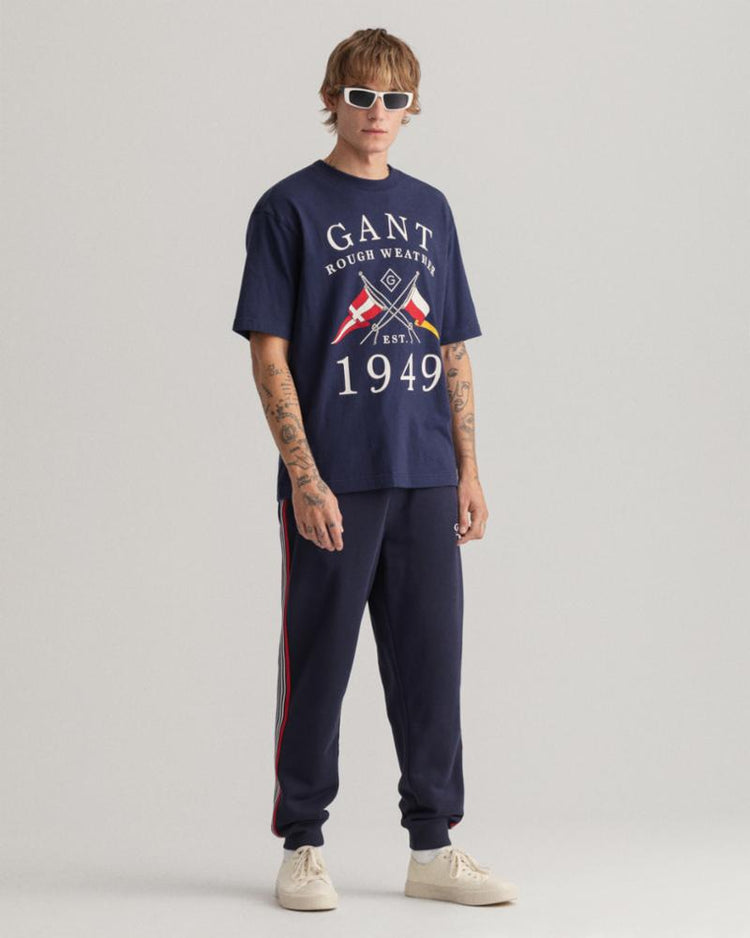 Gant Apparel Mens RW SS T-SHIRT 433/EVENING BLUE