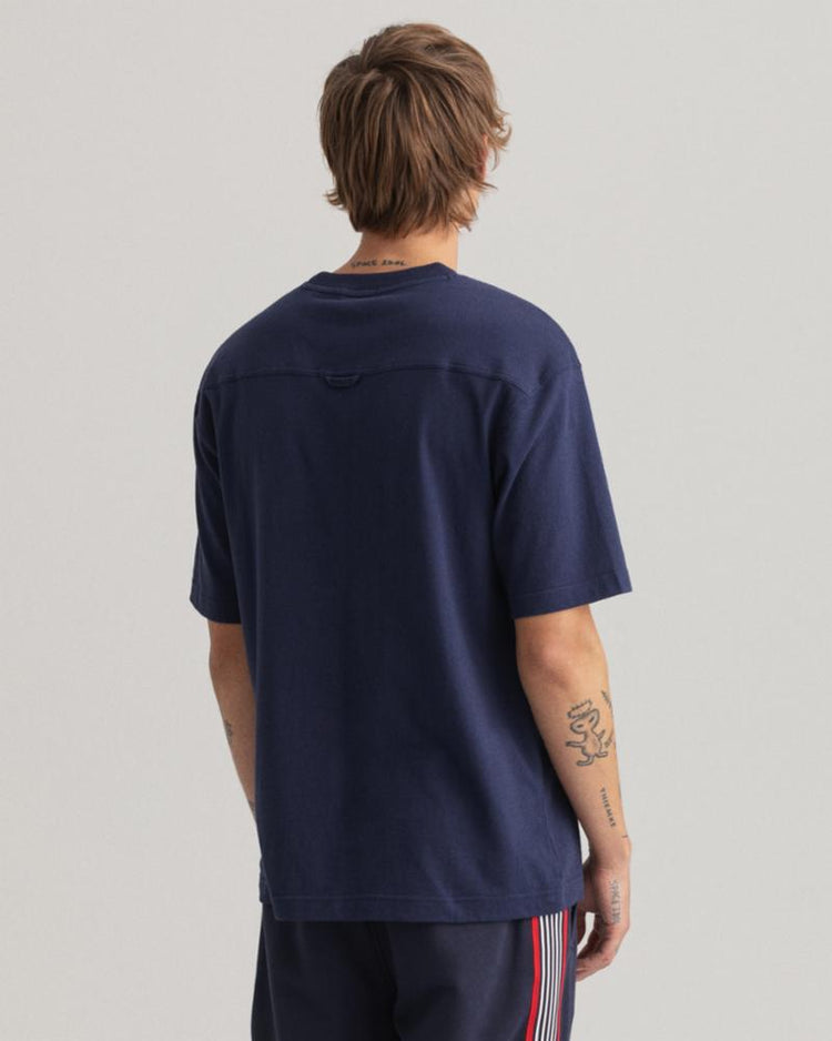 Gant Apparel Mens RW SS T-SHIRT 433/EVENING BLUE
