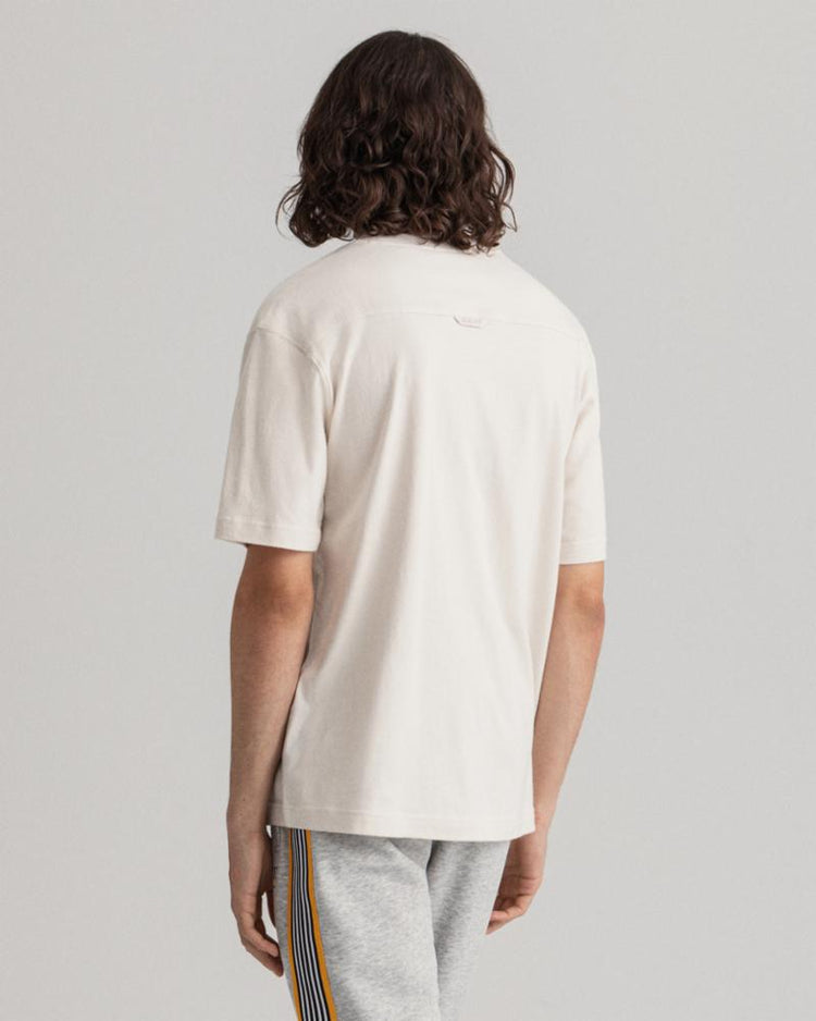 Gant Apparel Mens RW SS T-SHIRT 108/CAULK WHITE