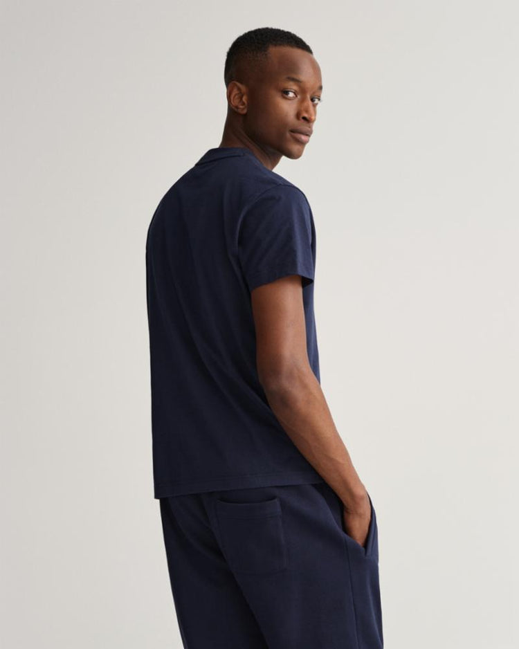 Gant Apparel Mens GANT CREST SHIELD TSHIRT 433/EVENING BLUE