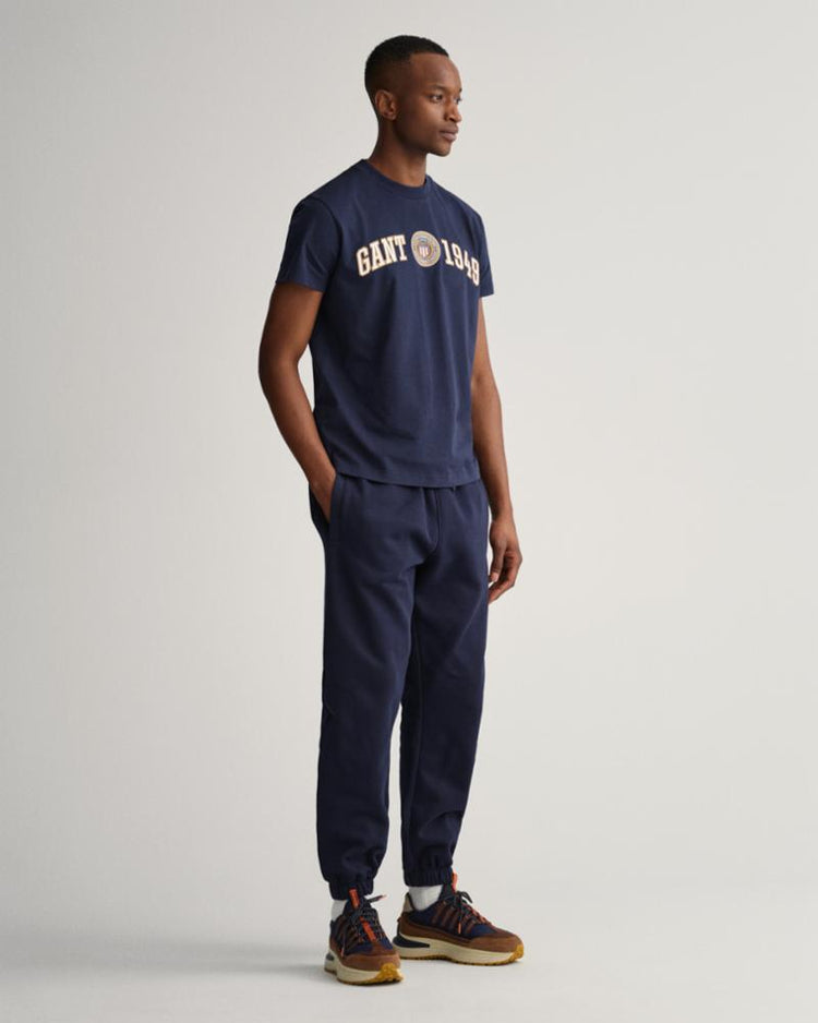 Gant Apparel Mens GANT CREST SHIELD TSHIRT 433/EVENING BLUE