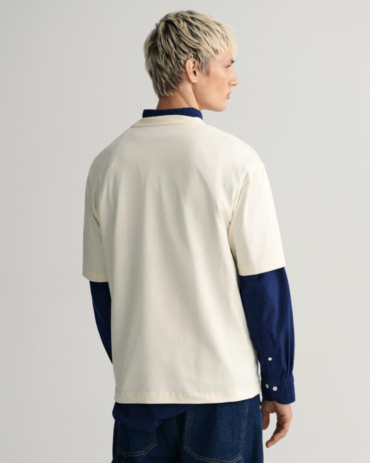 Gant Apparel Mens YACHT T-SHIRT 130/CREAM