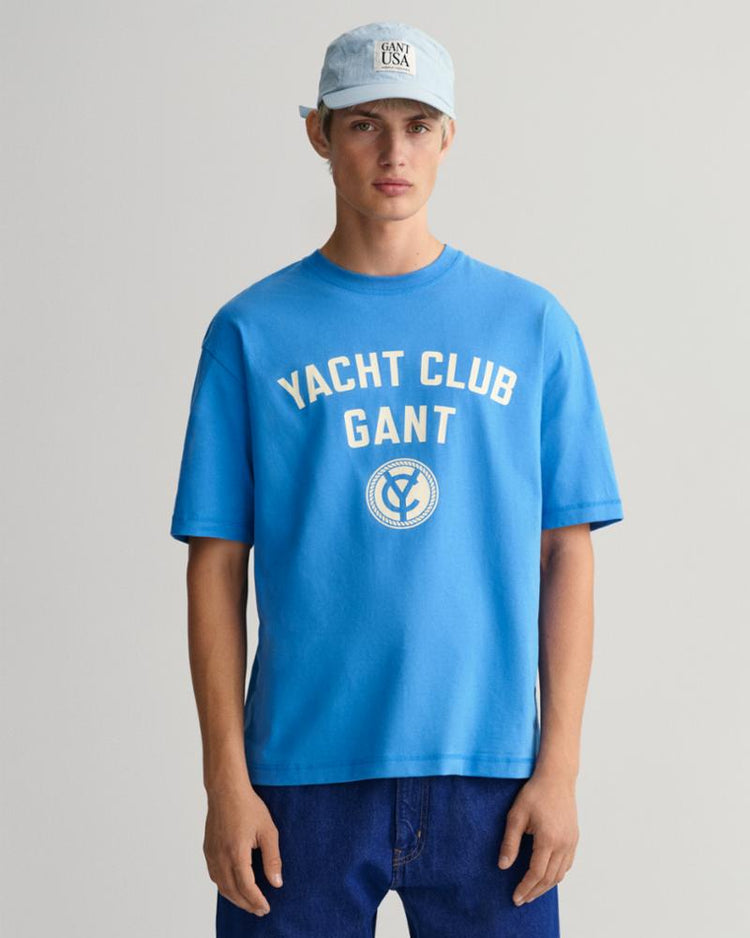 Gant Apparel Mens YACHT T-SHIRT 471/DAY BLUE