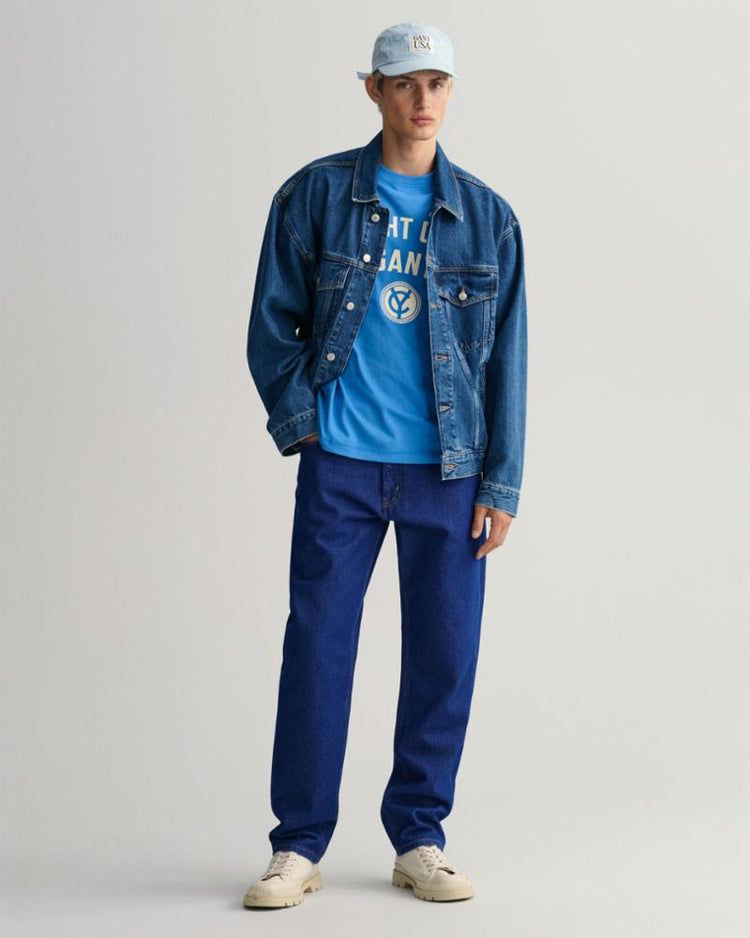 Gant Apparel Mens YACHT T-SHIRT 471/DAY BLUE