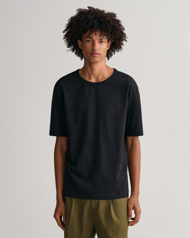 Gant Apparel Mens GANT ICON T-SHIRT 5/BLACK