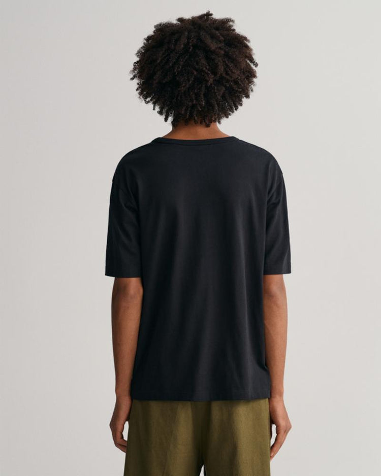 Gant Apparel Mens GANT ICON T-SHIRT 5/BLACK