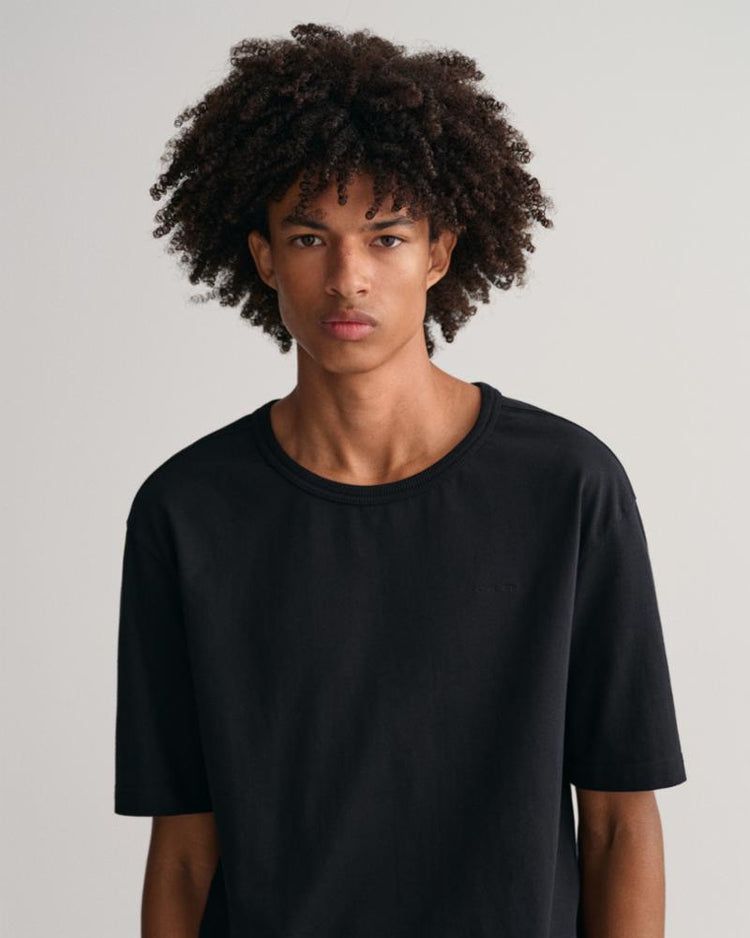 Gant Apparel Mens GANT ICON T-SHIRT 5/BLACK