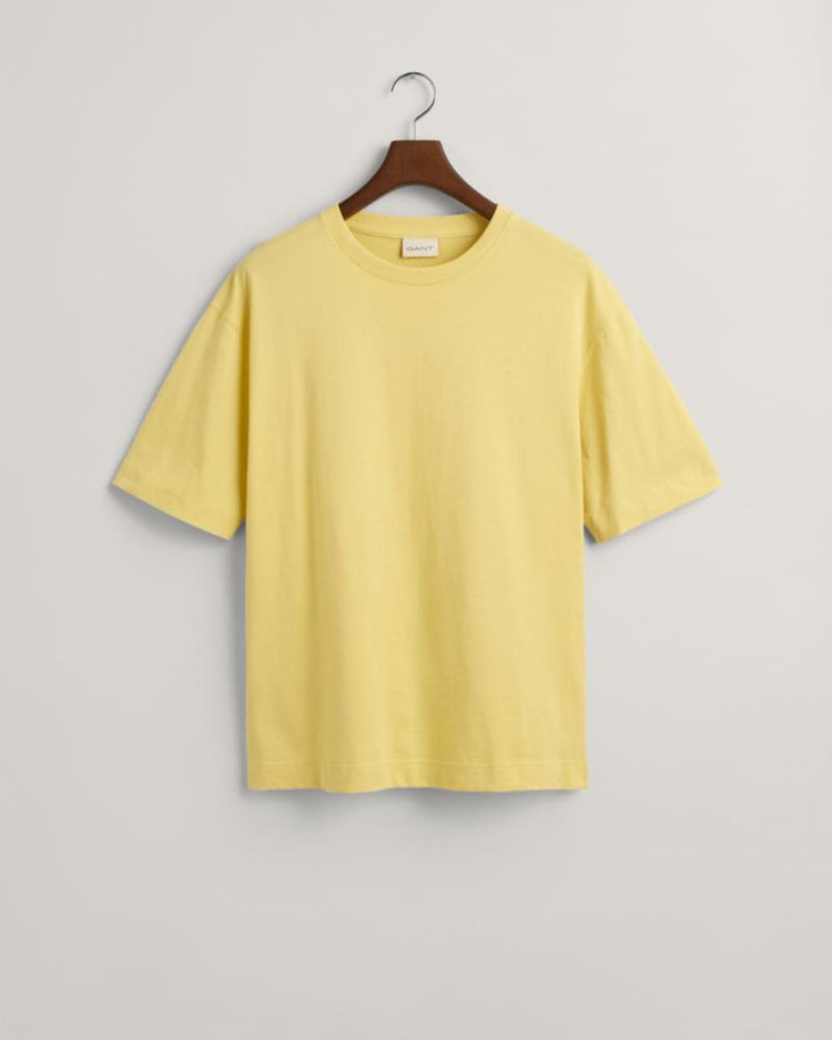 Gant Apparel Mens GANT ICON T-SHIRT 725/LIGHT MUSTARD YELLOW
