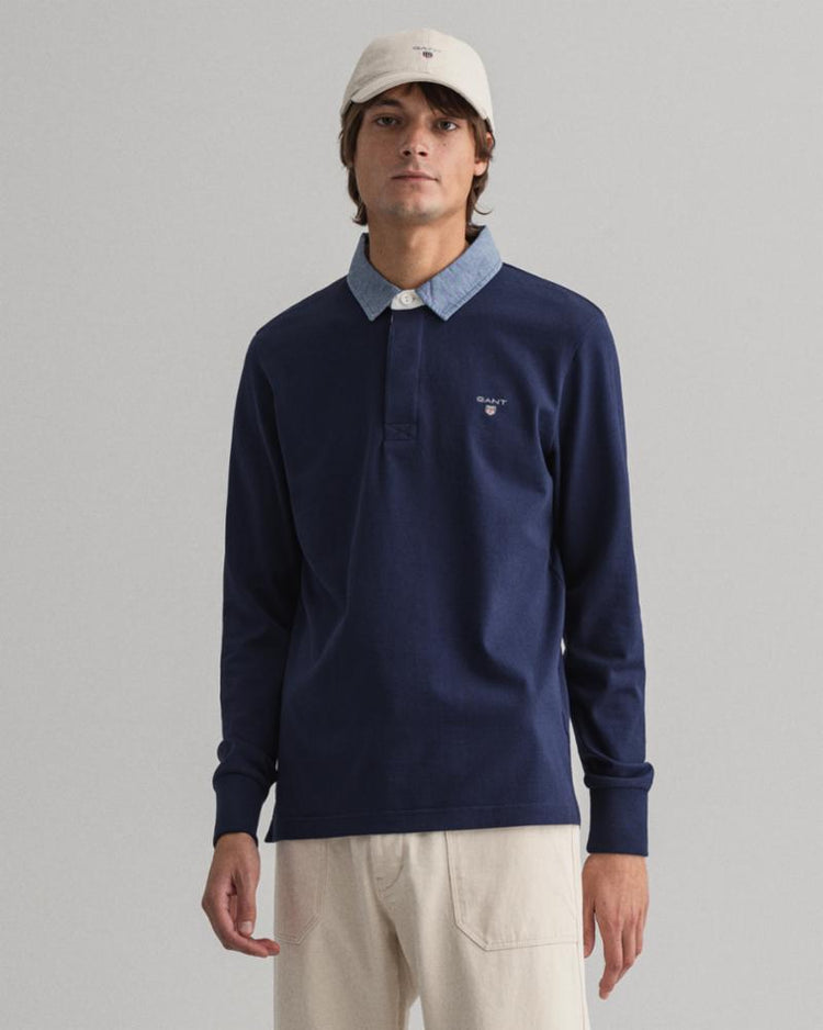 Gant Apparel Mens ORIGINAL HEAVY RUGGER 433/EVENING BLUE
