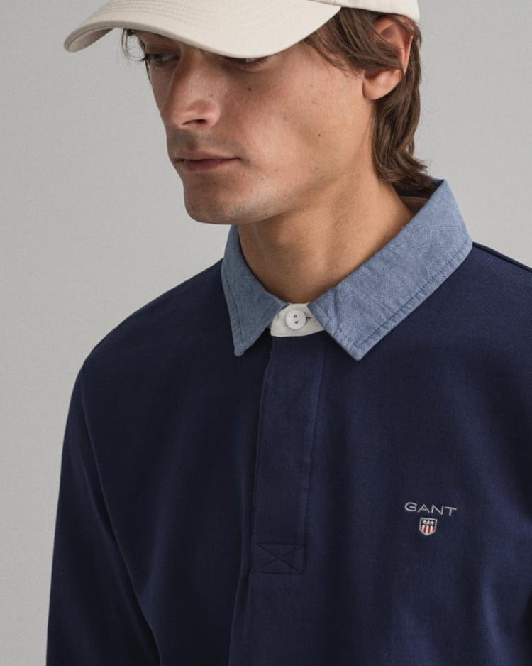 Gant Apparel Mens ORIGINAL HEAVY RUGGER 433/EVENING BLUE