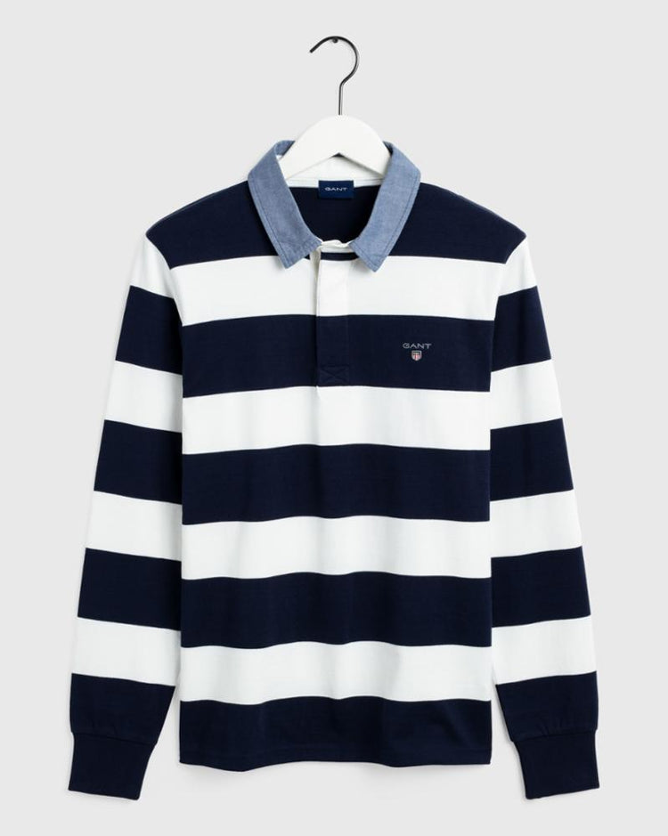 Gant Apparel Mens ORIGINAL BARSTRIPE HEAVY RUGGER 113/EGGSHELL