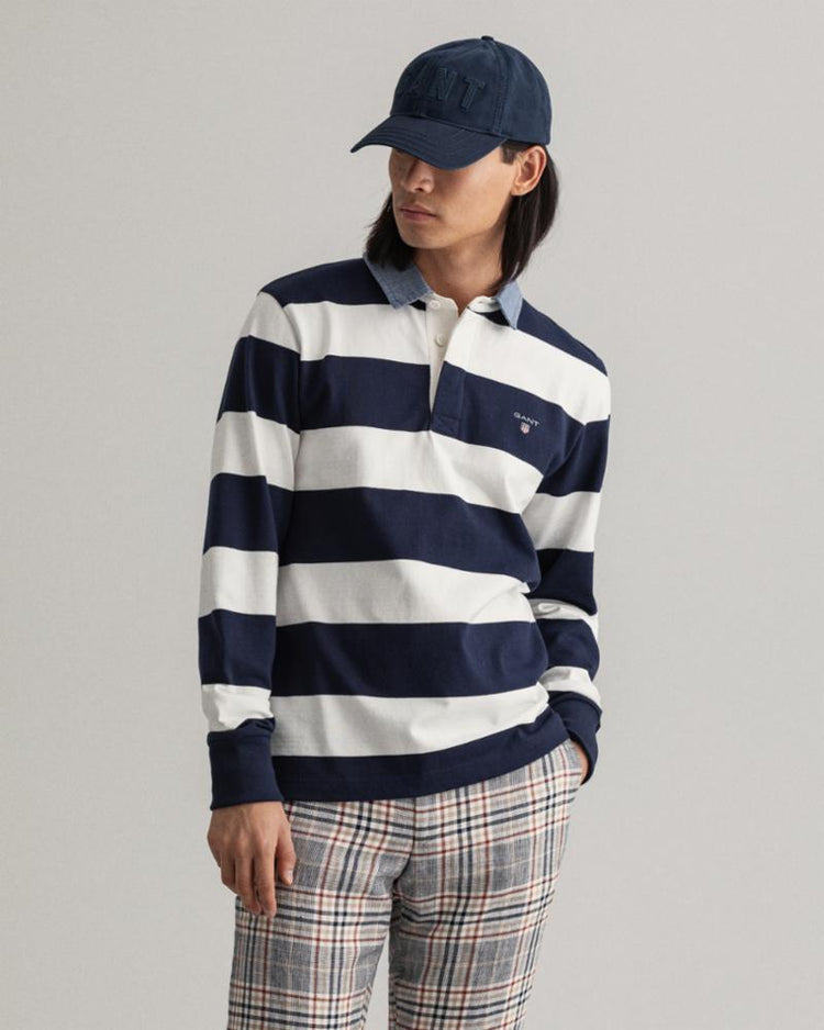 Gant Apparel Mens ORIGINAL BARSTRIPE HEAVY RUGGER 113/EGGSHELL