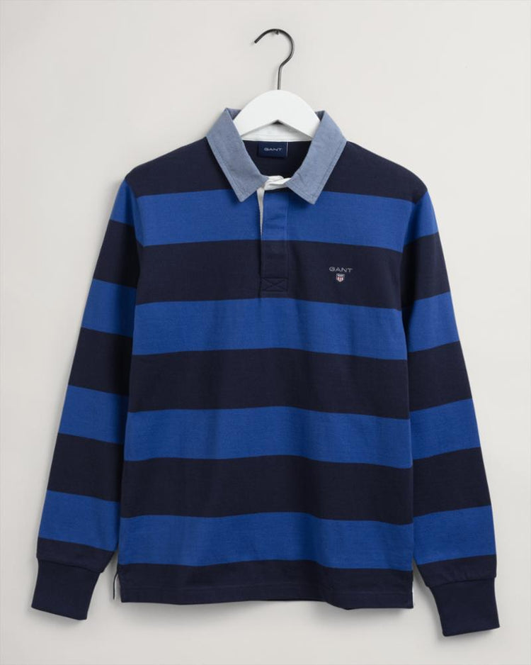 Gant Apparel Mens ORIGINAL BARSTRIPE HEAVY RUGGER 436/COLLEGE BLUE