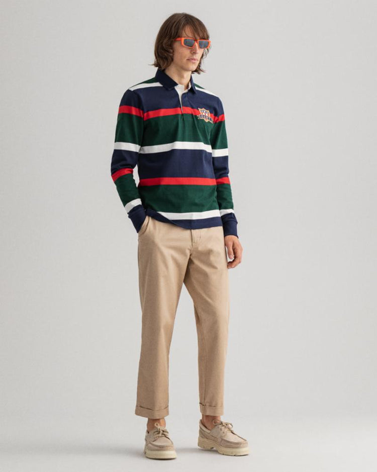 Gant Apparel Mens GANT BANNER SHIELD HR 374/TARTAN GREEN