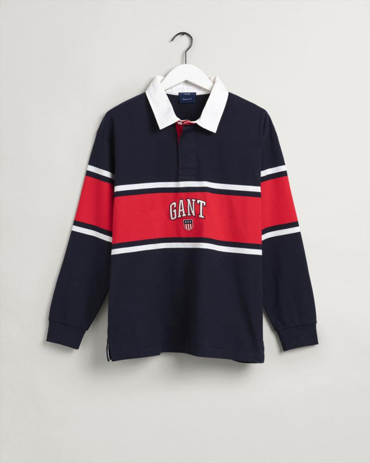 Gant Apparel Mens RETRO SHIELD HEAVY RUGGER 433/EVENING BLUE