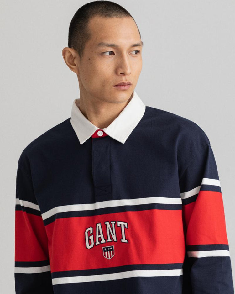 Gant Apparel Mens RETRO SHIELD HEAVY RUGGER 433/EVENING BLUE