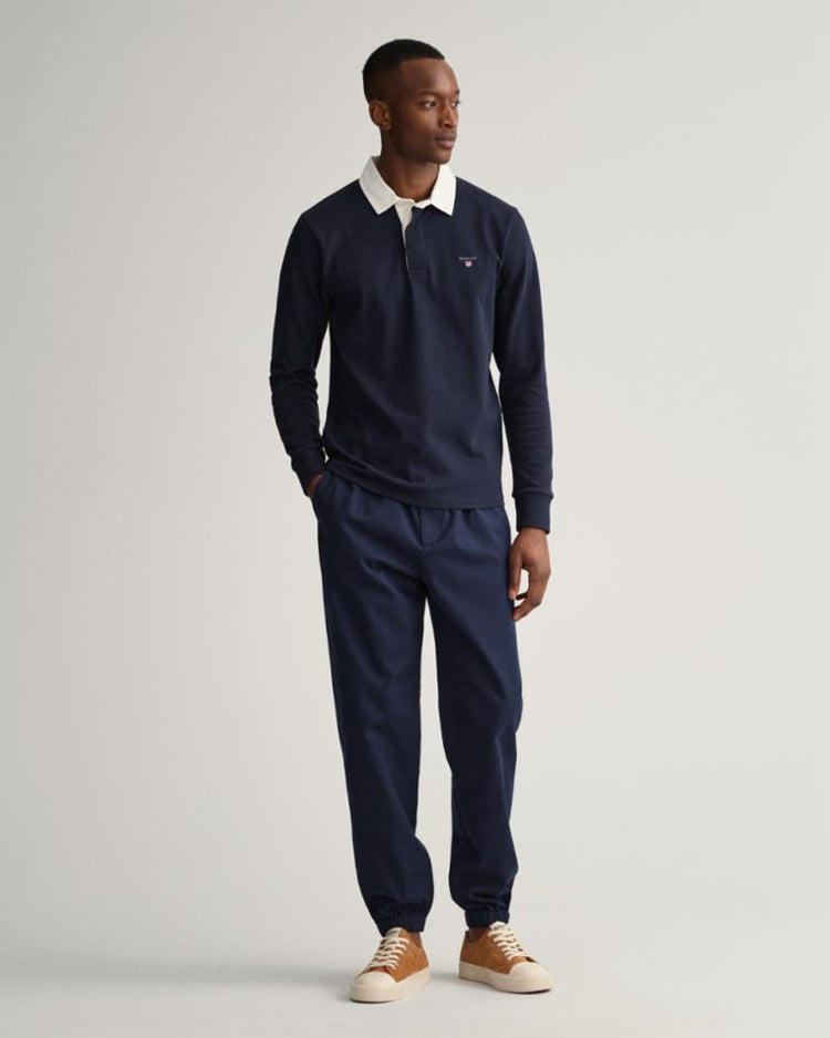 Gant Apparel Mens SOLID HEAVY RUGGER 433/EVENING BLUE