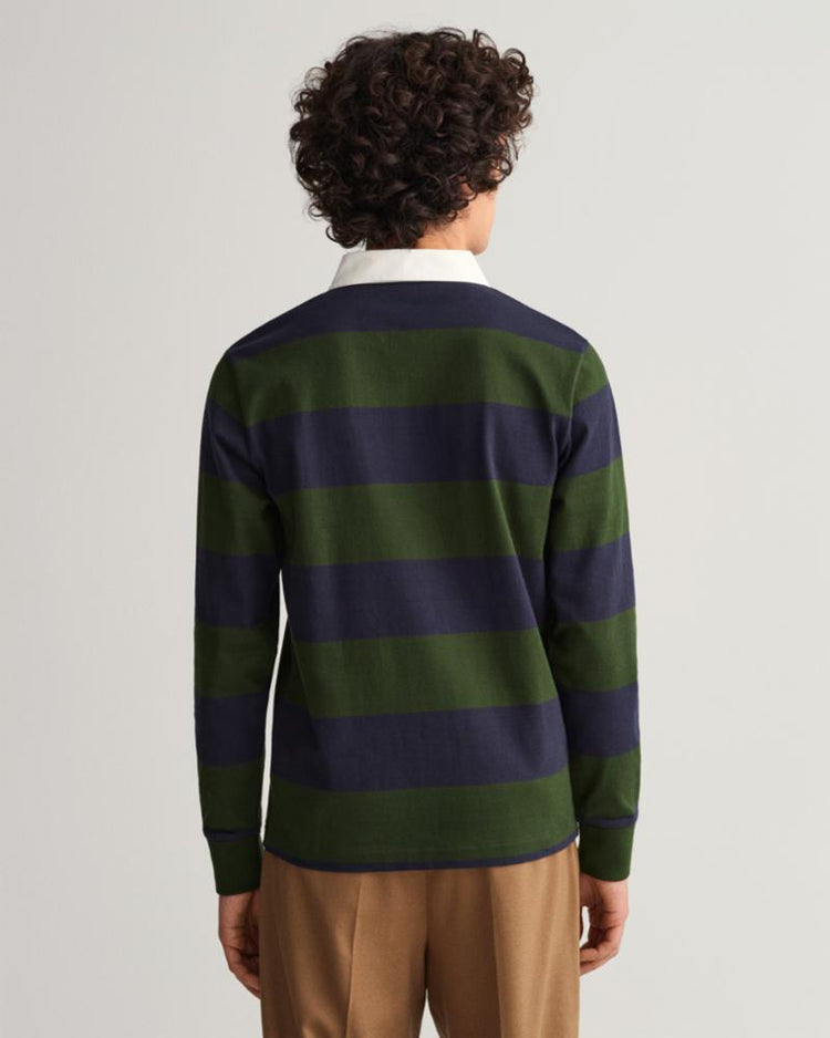 Gant Apparel Mens BARSTRIPE HEAVY RUGGER 363/STORM GREEN