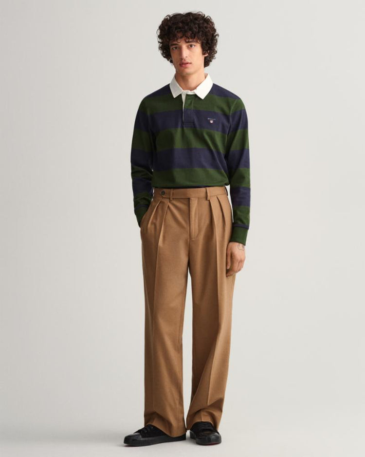 Gant Apparel Mens BARSTRIPE HEAVY RUGGER 363/STORM GREEN