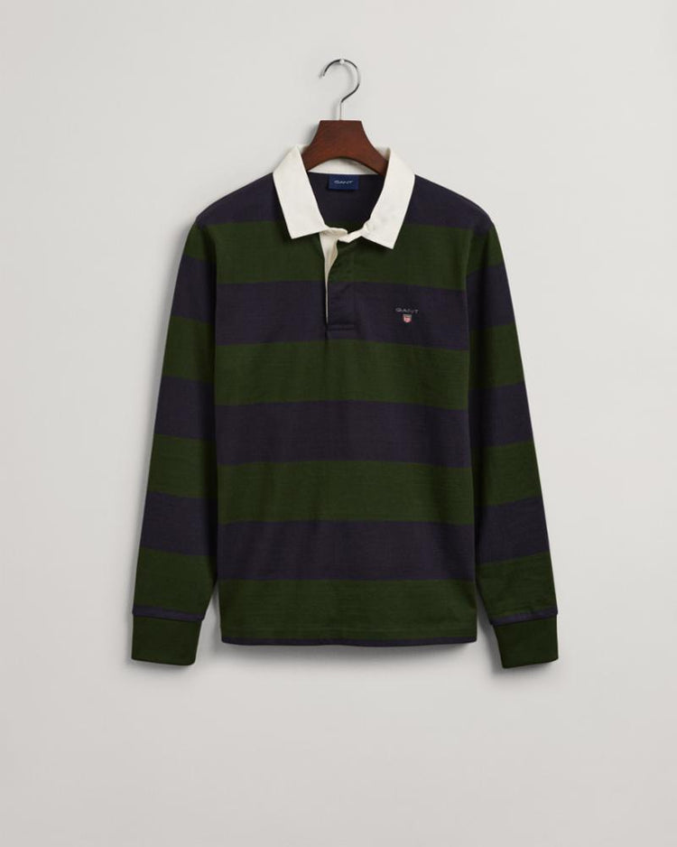 Gant Apparel Mens BARSTRIPE HEAVY RUGGER 363/STORM GREEN