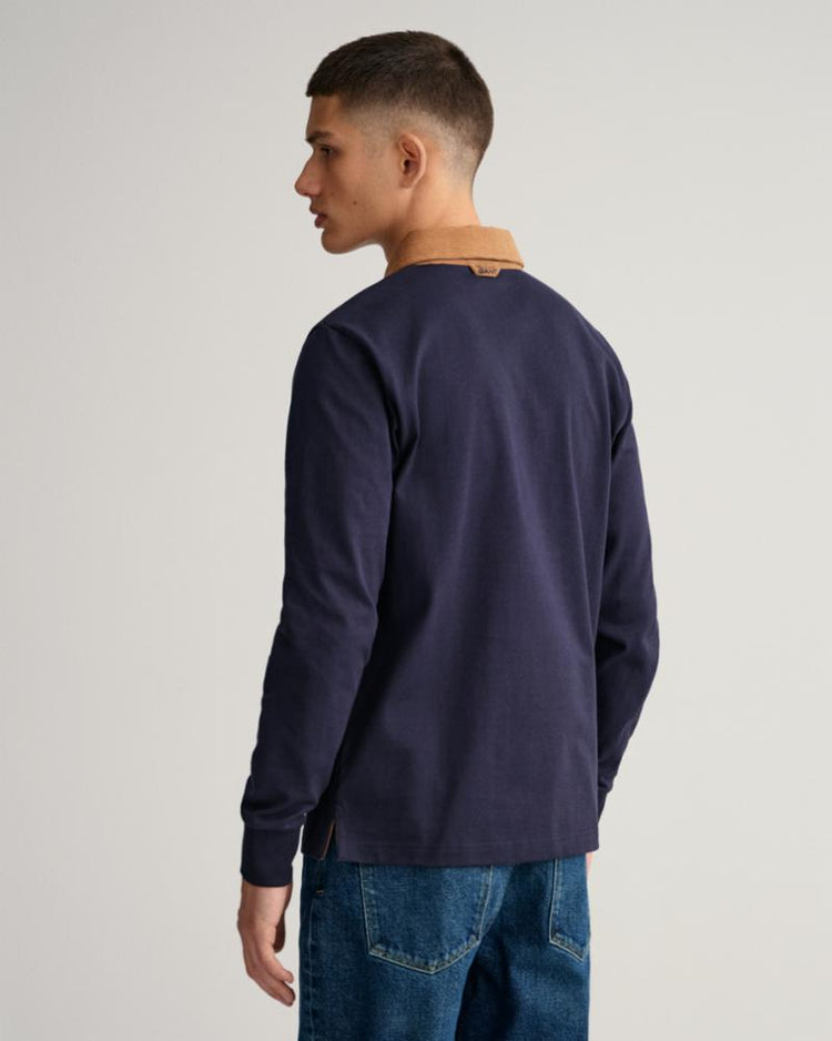 Gant Apparel Mens CORD COLLAR HEAVY RUGGER 433/EVENING BLUE