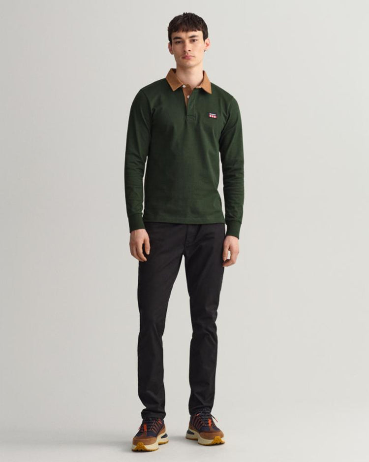 Gant Apparel Mens CORD COLLAR HEAVY RUGGER 363/STORM GREEN