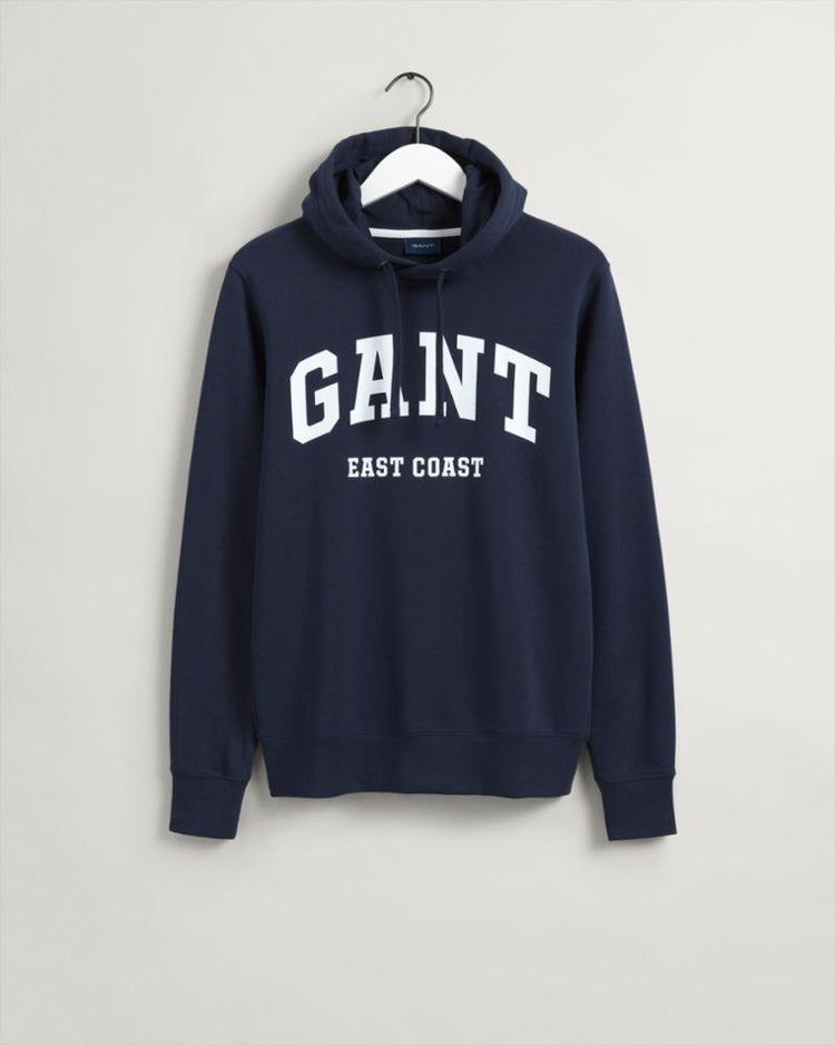 Gant Apparel Mens MD. GANT SWEAT HOODIE 433/EVENING BLUE