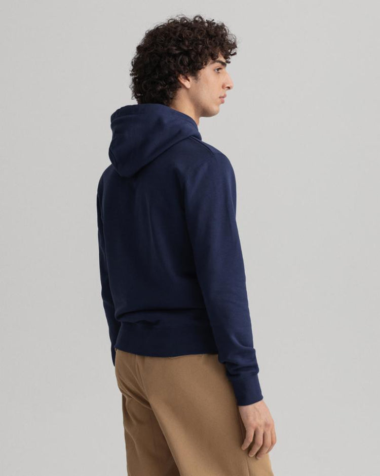 Gant Apparel Mens MD. GANT SWEAT HOODIE 433/EVENING BLUE