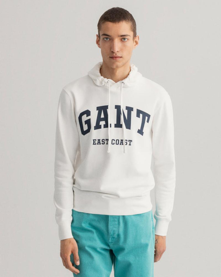 Gant Apparel Mens MD. GANT SWEAT HOODIE 113/EGGSHELL