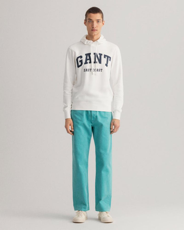 Gant Apparel Mens MD. GANT SWEAT HOODIE 113/EGGSHELL