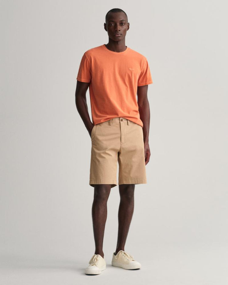 Gant Apparel Mens HALLDEN TWILL SHORTS 248/DARK KHAKI