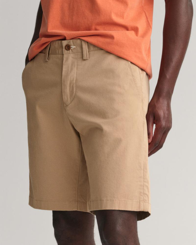 Gant Apparel Mens HALLDEN TWILL SHORTS 248/DARK KHAKI
