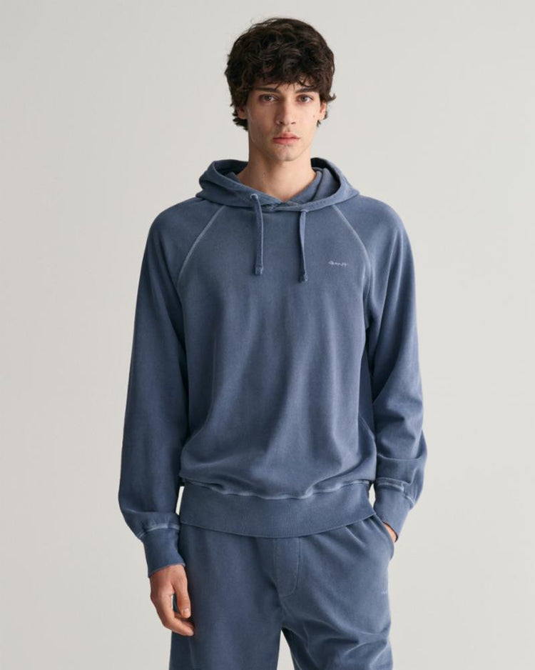 Gant Apparel Mens SUNFADED HOODIE 403/DUSTY BLUE SEA