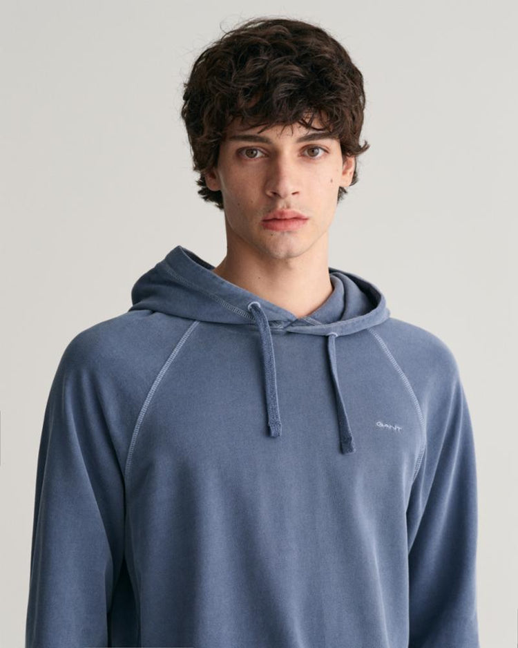 Gant Apparel Mens SUNFADED HOODIE 403/DUSTY BLUE SEA