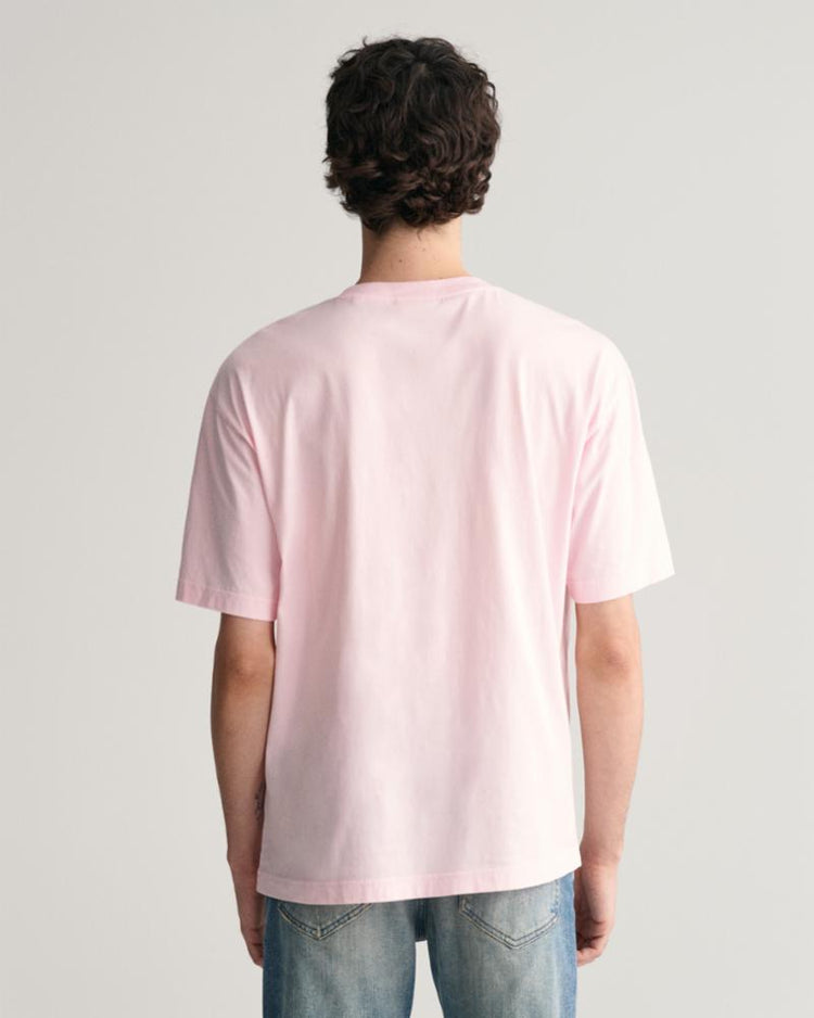 Gant Apparel Mens WASHED GRAPHIC SS T-SHIRT 637/CALIFORNIA PINK