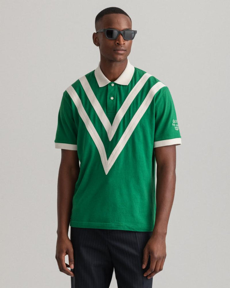 Gant Apparel Mens GANT ROWING JERSEY SS RUGGER 316/LAVISH GREEN