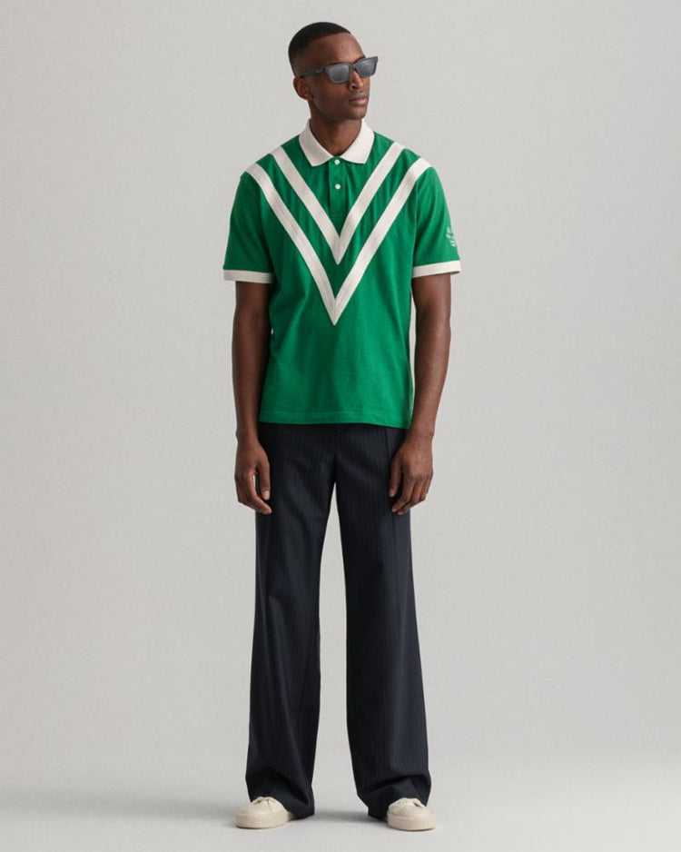 Gant Apparel Mens GANT ROWING JERSEY SS RUGGER 316/LAVISH GREEN