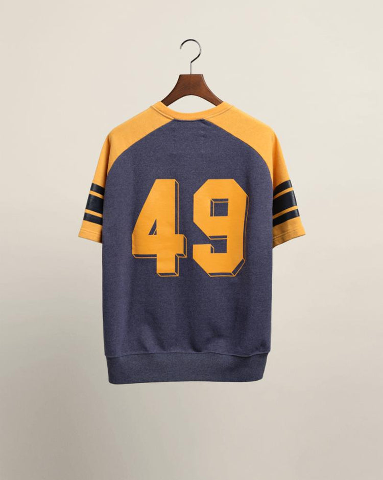 Gant Apparel Mens W. UNISEX HEAVY TEE WITH GRAPHICS 902/DARK JEANSBLUE MELANGE