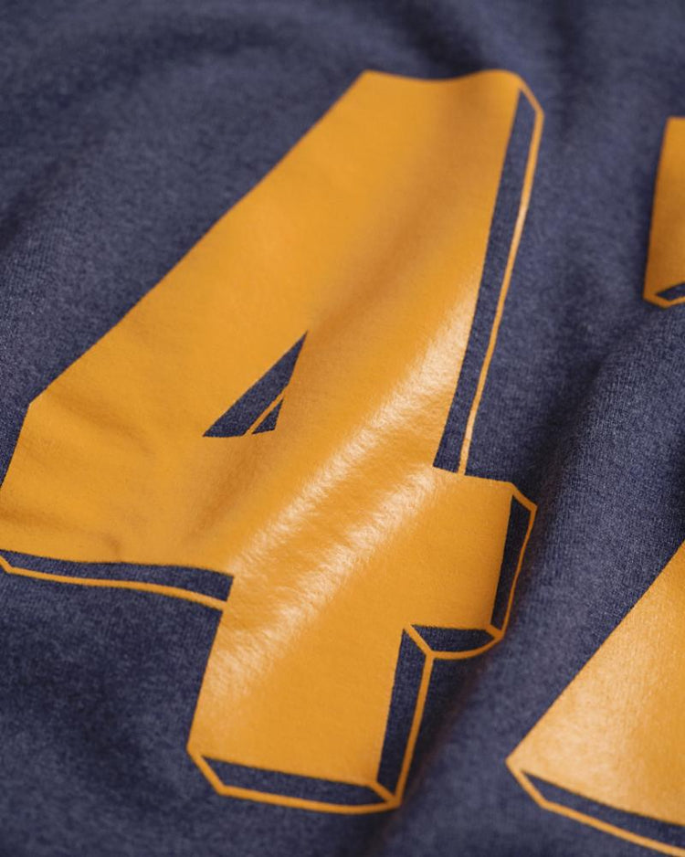 Gant Apparel Mens W. UNISEX HEAVY TEE WITH GRAPHICS 902/DARK JEANSBLUE MELANGE