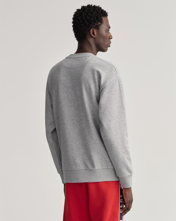 Gant Apparel Mens GANT CREST SHIELD CNECK SWEAT 93/GREY MELANGE