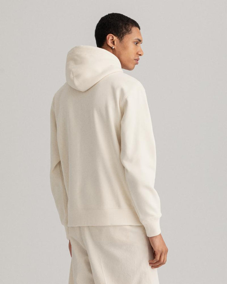 Gant Apparel Mens RACQUET CLUB SWEAT HOODIE 130/CREAM